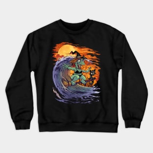 Witch at the Beach Crewneck Sweatshirt